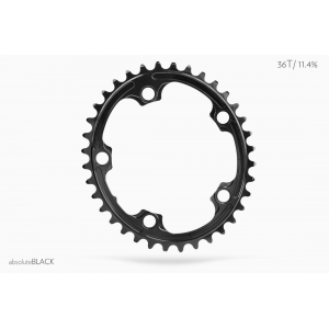 Plateau route ABSOLUTE BLACK Premium Oval Road 36T / 110mm / 5 branches / Noir Plateau route ABSOLUTE BLACK Premium Oval Road 36T / 110mm / 5 branches / Noir
