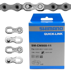 2 Maillons/Attaches Rapides SHIMANO SM-CN900-11 Quick-link 11 Vitesses