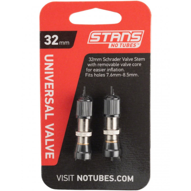 2 Valves Tubeless STAN'S No Tubes 32mm Schrader Auto