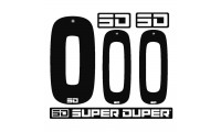 Kit 3 Numéros pour plaques Bmx SUPER DUPER Noir