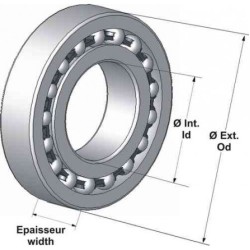 Roulement ENDURO Bearings 6802 LLB 15x24x5