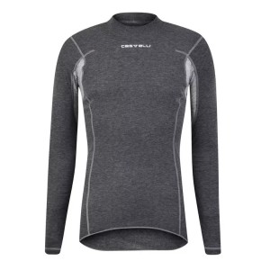 Maillot Chaud CASTELLI Flanders Warm LS Taille XXL Gris (sous vetement)